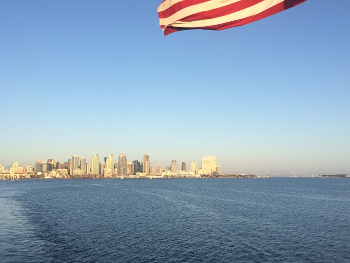 City from the harbor