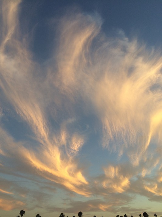 Clouds at sunset