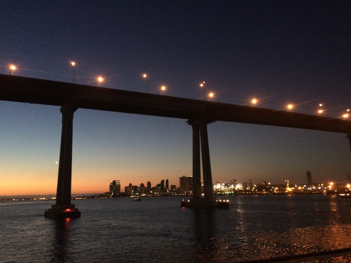 Coranado Bridge from the harbor