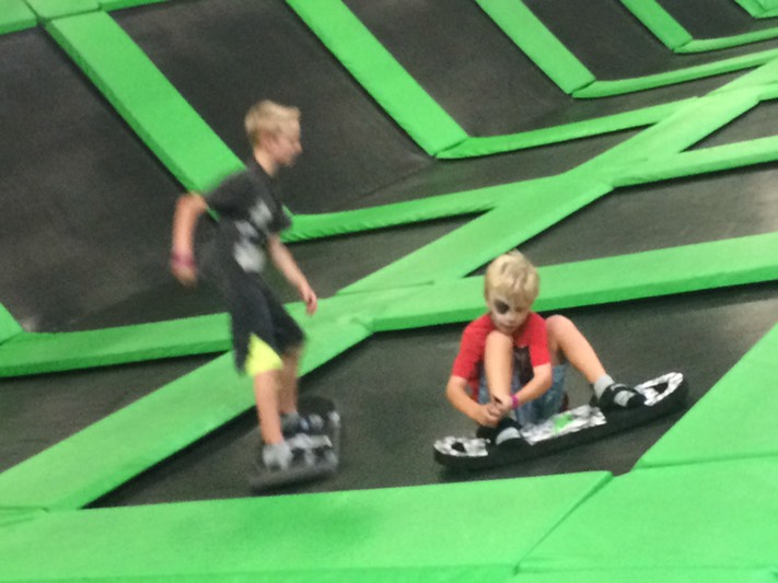 Hunter and Carter at Jump zone