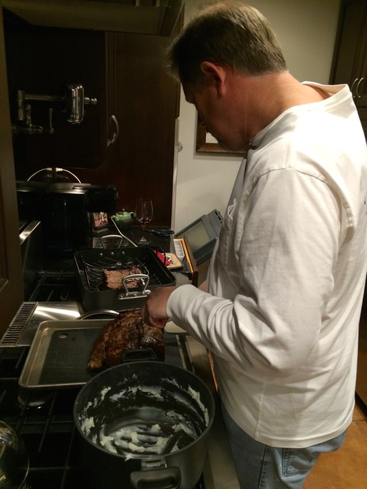 Trav made an amazing Prime Rib