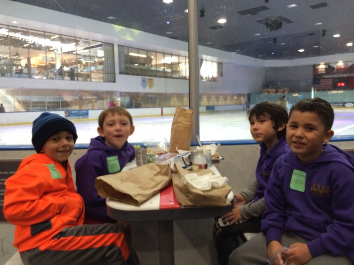 1st Grade ice skating