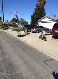 Fun bike ride in the neighborhood
