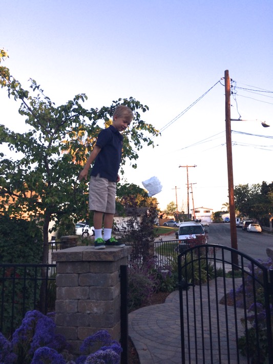 Early morning parachute practice