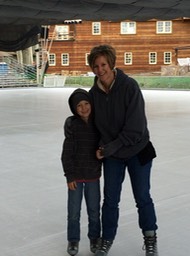 Mommy's first time on ice skates