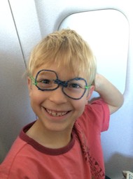 Glasses C made on the plane