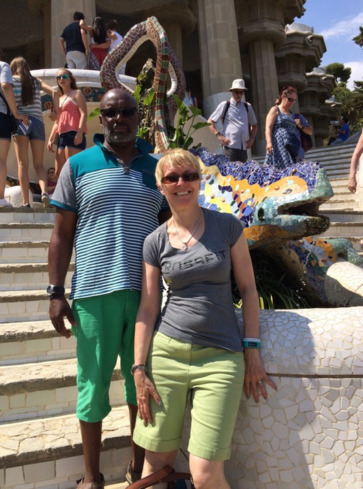 John and Karen at the Lizard