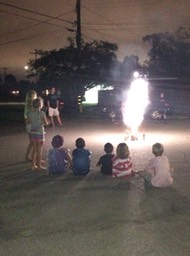 The kids loved the fireworks