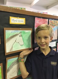 C was most proud of his horse