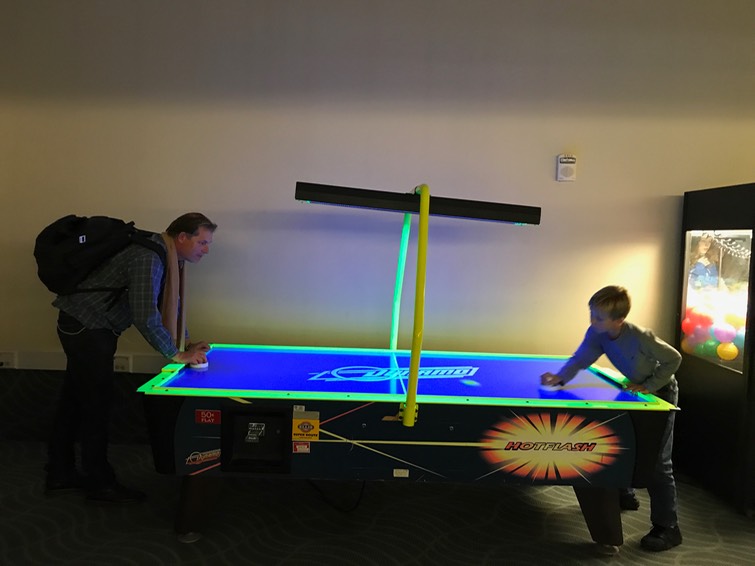 Air Hockey - never pass up a chance to play
