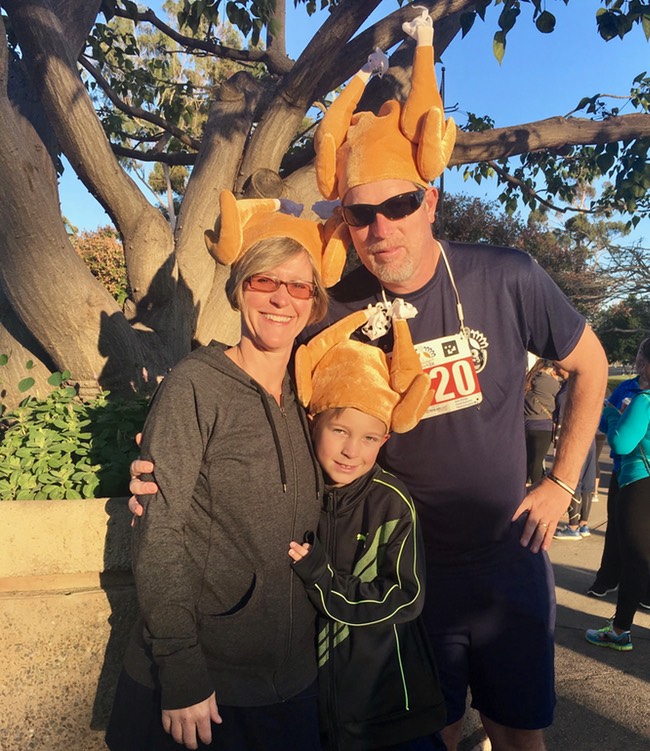 27 Jones family, Thanksgiving Day run